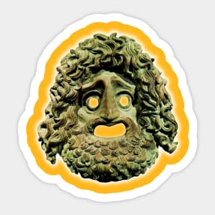 Greek theatrical mask Sticker